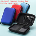 Headphone Pouch Colorful Power Pack Bluetooth Headphone Organizer Red Orange Black Purple Sky Blue Pink. 