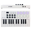 M-VAVE 25-Key MIDI Control Keyboard Mini USB Keyboard MIDI Controller with 25 Velocity Sensitive Keys 8 RGB Backlit Pads 8 Knobs. 