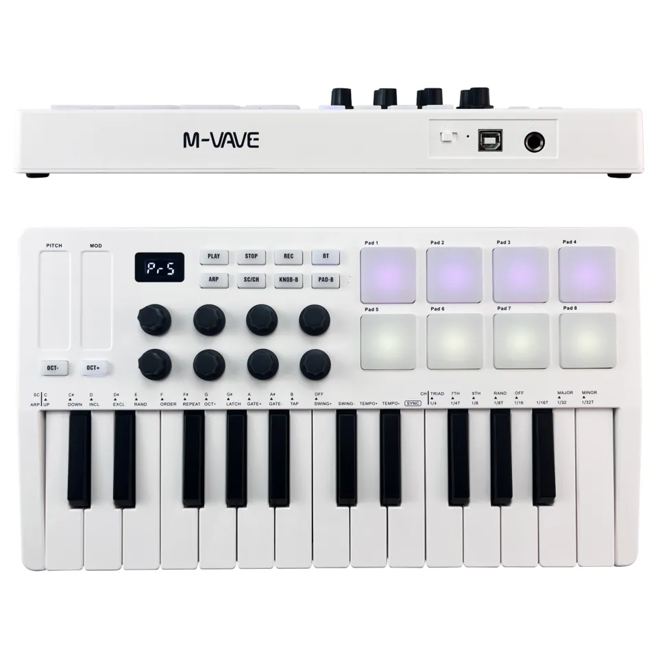 M-VAVE 25-Key MIDI Control Keyboard Mini USB Keyboard MIDI