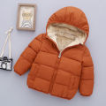 Winter Baby Kids Fleece Jacket For Children Cartoon Coats Autumn Boys Warm Hooded Down Jackets Girls Plush Warm Outerwear.