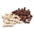 32pcs Wooden Chess Pieces Complete Chessmen International Word Chess Set Chess Piece Entertainment Accessories New.