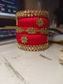 Customized Kundan Handmade Churi from "Churir Ghor-চুড়ির ঘর" Handmade Kundan Bangle Set for Women – Elegant Party Wear Churi (Unique Design). 