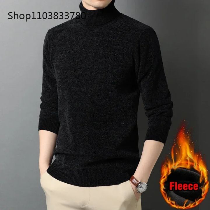 Men%20Turtleneck%20Sweater%20Casual%20Thick%20Men's%20Rollneck%20Knitted%20Sweater%20Warm%20Mens%20Jumper%20Woolen%20Sweater%20Male%20Outwear%20Knitwear%203XL%204XL%20-%20Image%206