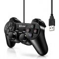 UCOM USB Gamepad/Joystick/Wired Controller for PC with dual vibration motor & dual analog key & 1.8 meter cable. 