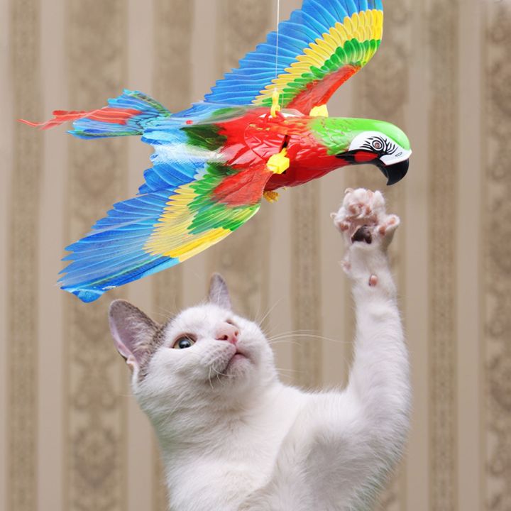 Electric Flying Bird Cat Toy Bird Simulation Interactive Hanging Parrot