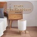 Muji wood grain trash can minimalist style trash can minimal wooden leg design home decor (ready to ship) (Destination Store). 