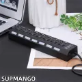 USB Hub Hub USB Adapter Multi Ports Use Power Adapter Extensor USB 2.0 PC Computer Accessories Switch USB For Laptop. 