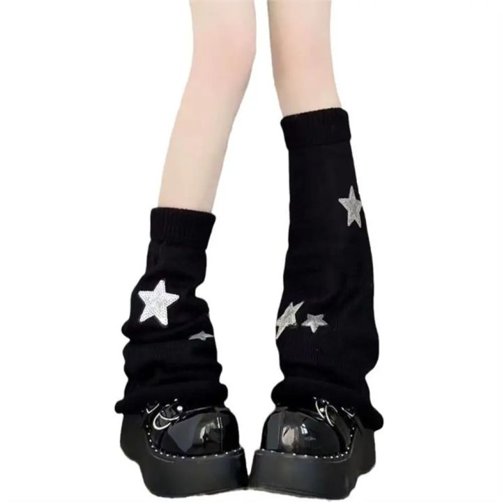 Black%20White%20Grey%20Star%20Knitted%20Leg%20Warmers%20Winter%20Warm%20Cotton%20Thigh%20High%20Stockings%20Elastic%20Warm%20Thigh%20Knitted%20Boot%20Stockings%20-%20Image%204