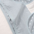 Simple Polka Dot Cute Underpants for Girls Triangle Underpants Comfortable Lightweight Breathable Mid Waist Cotton Underpants.