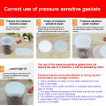200Pcs Self-adhesive Foam Pressure Sensitive Seal Cap Lining Tamper Resistant Seals Liner For Cosmetic Jar Bottle Pot 20MM-82MM. 