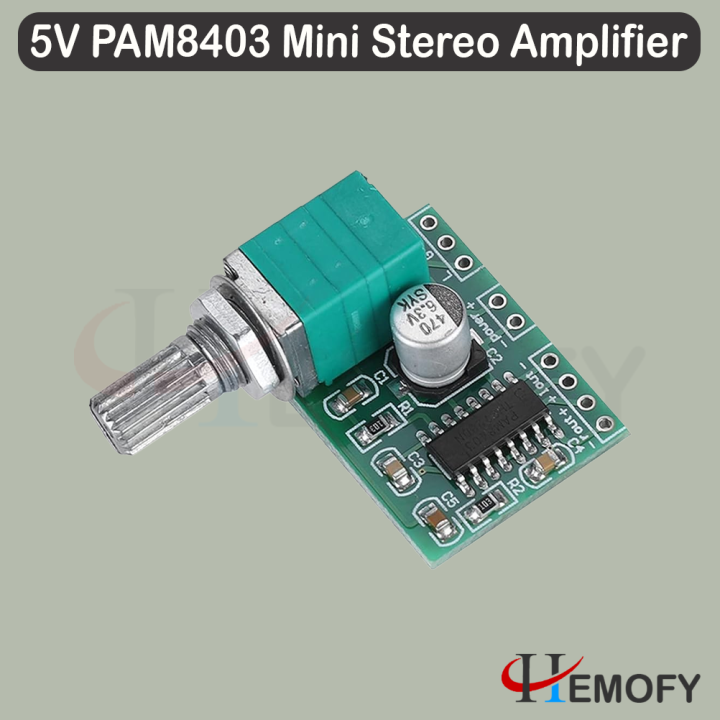 Pam8403 Module Easyeda PAM8403 Audio Amplifier Board 5V 2×3W Stereo USB Module with Volume ...