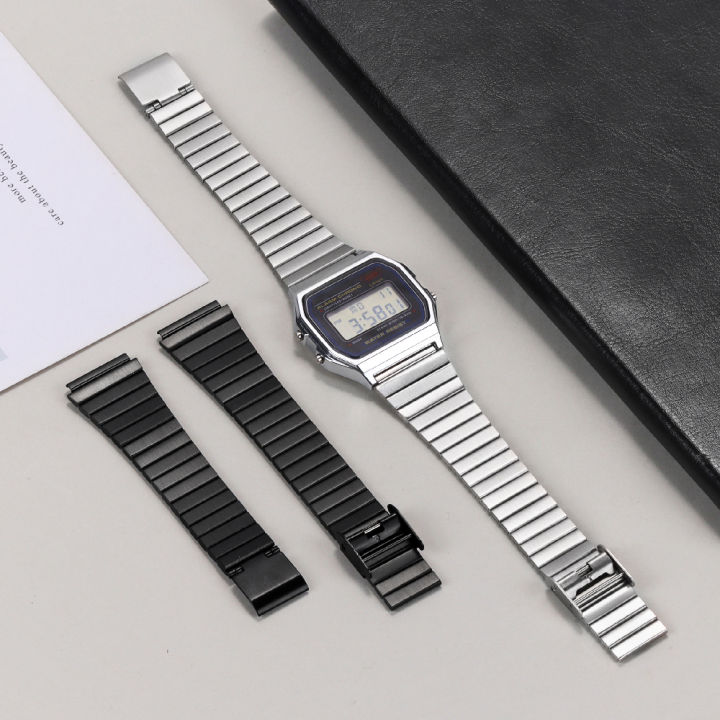 For%20%20F91W%20Watch%20Steel%20for%20F84%20F105%20F108%20A158%20A-168%20AE-1300%20AE-1200%20%20Straps%20Ultra-thin%20Metal%20Bracelet%2018mm%2020mm%20-%20Image%202