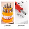 31 in 1  Repair Tools Kit for Tablet PC Cameras Watches Glasses Laptop | Screw Driver Bit Set | Precision Torx Driver set | Electronic Precise Manual ScrewDriver Tool Set | Mini Disassembly Mobile Phone Opening Tool | CRV BITS Holder. 