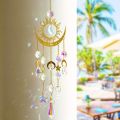 1pc Star Moon Wind Chime Pendant Cross Border Exclusive Crafts Garden Decoration Pendant Sun Catcher.
