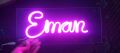 Customized Neon Sign, Home Decor, Neon sign-4 Letters. 