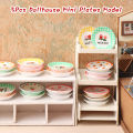 5Pcs 1/12 Dollhouse Mini Plates Dishes Model Dollhouse Simulation Kitchen Decoration Dolls House Accessories Pretend Play Toys. 