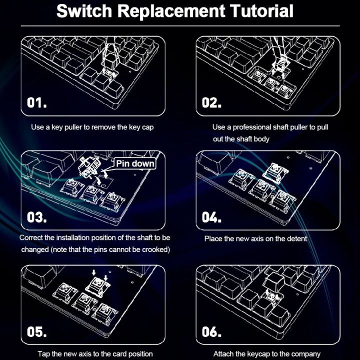 REDRAGON%20SMD%20RGB%20MX%20Low%20Profile%205.5%20Switch%203Pin%20Clicky%20Linear%20Tactile%20Silent%20Mechanical%20Keyboard%20Red%20Black%20Blue%20Brown%20Switche%20-%20Image%206