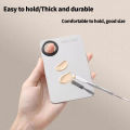 Stainless Steel Foundation Lipstick Makeup Foundation Brush Mixing Palette Eye Shadow Mixer Palette With Spatula MakeUp Tools. 