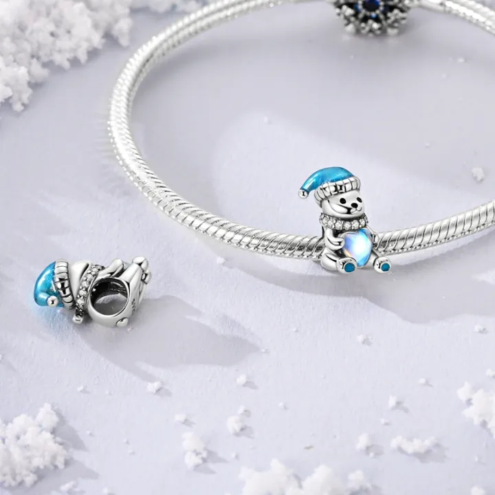 Original%20925%20Sterling%20Silver%20Charms%20Beads%20Snowflake%20Snowman%20Penguin%20Snow%20Boots%20Dangle%20Fit%20Women%20Original%20Bangle%20Bracelet%20-%20Image%202