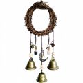 Witch Vine Ring Bell Door Handle Pendant Vine Wind Chime for Window Sill Hanging Home Decoration Wall Hanging Commemoration. 