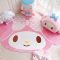 60x90cm Saniro My Melody Cartoon Carpet Kawaii Home Soft Fur Rugs Children Girls Bedroom Living Room Floor Mat Doormat Decor Toy. 