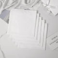 12 Pcs Soft Cotton White Handkerchiefs Soild Color Men's Handkerchiefs for Wedding Eating Food Wiping Sweat Exercise.