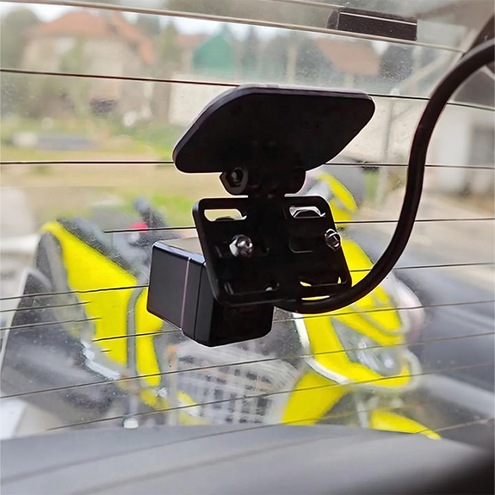 Universal Rear Camera Mount: ABS Windshield Bracket, No-Drill Peel ...