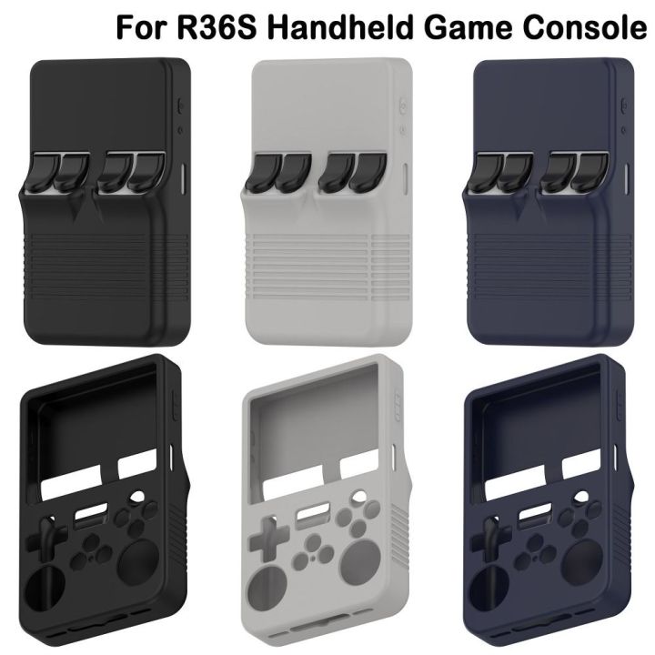 Silicone Protective Cover Anti-Scratch Washable Game Console Case Shockproof Sleeve Shell for R36S Handheld Game
