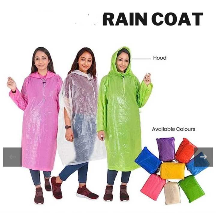Easy to Carry Emergency Waterproof Raincoat for Men's and Women's Disposable