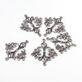 10 pc Antique Silver Tibetan Style Rhombus Chandelier Component Links for Dangle Earring Making Lead Free and Cadmium Free. 