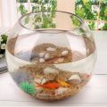 Round Transparent Crystal Glass Bowl Clear Sphere Vase Fish Tank. 