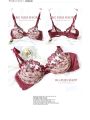 Ultra-Thin Red Lace Bra Set | Plus Size Minimizer Full Bust Underwear| Zodiac Year Women's Lingerie|Slimming Push-Up Design.