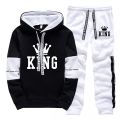 King Printing Mens Tracksuit Single Piece Sweatshirts Sweatpants Casual Hoodie Pants Outdoors Mens Clothing Hot Sales Streetwear.