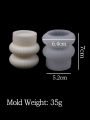 Stripe Candle Holder Silicone Mold 3D Geometric Cylindrical Scented Candle Soap Gypsum Concrete Pouring Mold DIY Craft Home Deco. 