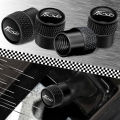 4Pcs/set Car Wheel Tire Valve Caps Air Stem Cover Dustproof Waterproof Decor For Ford Fiesta Emblem Auto Styling Tyre Accessories. 