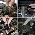 32pc Feeler Gauge Stainless Steel Measuring Tool Set 0.001-0.04" 0.03-1.00mm Feeler Gauge Motorcycle Tire Repair Tool.