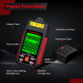 HABOTEST HT670 Digital Laser Photo Tachometer Non-Contact Contact RPM Meter 2.5-99999 Rev/Min Measuring Speed Motor Engine Rotat. 