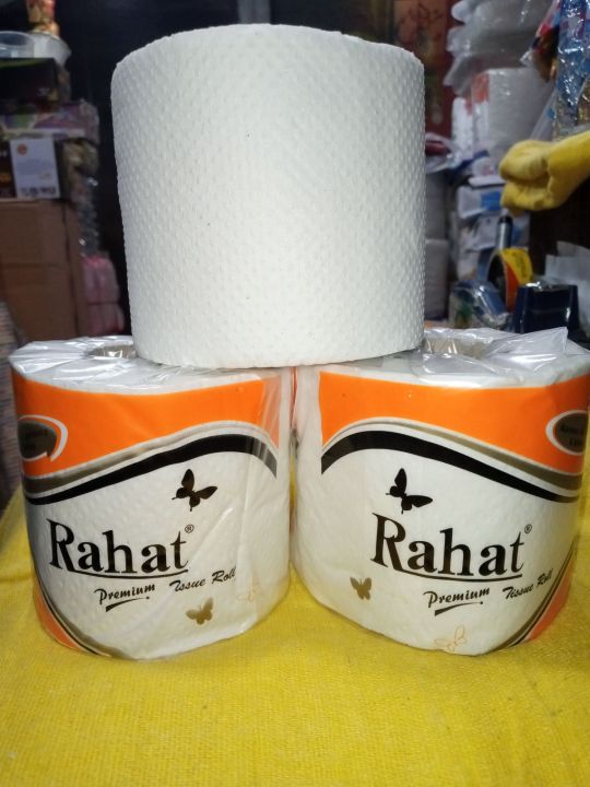 PACK OF 20 RAHAT TISSUE ROLL GOOD AND FINE QUALITY