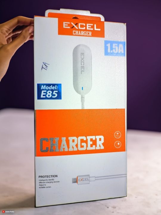 Excel E85, 1.5A Single port Wall Charger, Quick charging