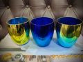 New fashionable golden glass 250 ml size. 