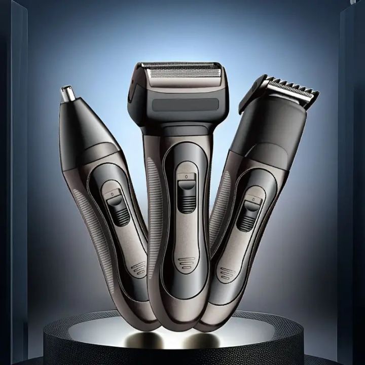 Best 3 in 1 Type C  USB Charging hair trimmer Electric hair cutting machine Razor Hair Clipper Nose Ear hair cutter Shaver