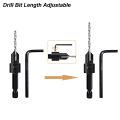 Countersink Drill Bit Set for Wood Counter Sink Wood Pilot Screw Hole Cutter Counterbore Reamer Tapered Chamfer Woodwooking Tool. 