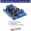 L293 H-Bridge Motor Driver Expansion Board for Arduino 4-Channel Motor Control Shield. 