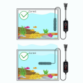 15-34°C Fish Tank Heating Rod Adjustable LCD Display Mini Aquarium Heater Temperature Control Aquarium Submersible Heater.