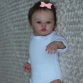 43CM Full Body Silicone Vinyl Reborn Meadow Boy Dolls Girl Lifelike Newborn Doll Flexible 3D Skin Tone with Veins Premie Toy. 