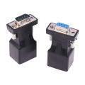 1PC DB9 RS232 Male/Female To RJ45 Female Adapter COM Port to LAN Ethernet Port Converter. 