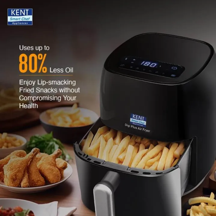 KENT%20Digi%20Plus%20Air%20Fryer%204L%20%7C1300W%20Digital%20Display%20&%20Touch%20Control%20Panel%20%7C%20Black%20Air%20Fryer%20(4%20-%20Image%203