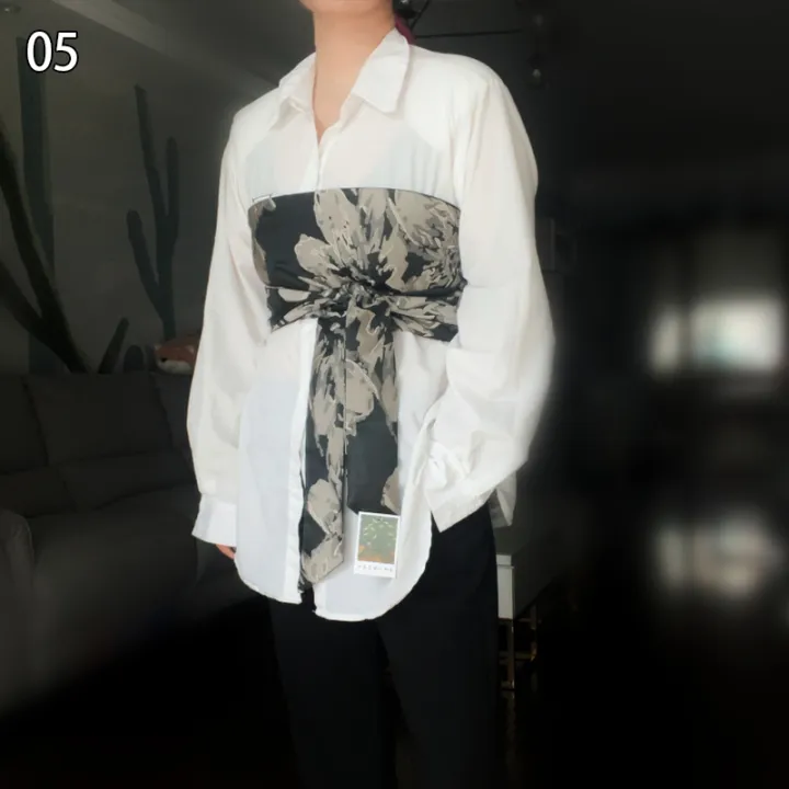 1Pc%20Japanese%20Haori%20Kimono%20Yukata%20Obi%20Belt%20Decor%20Brocade%20Jacquard%20Fabric%20Waistband%20Shirt%20Dress%20Decor%20Chest%20Wrapped%20Cummerbunds%20-%20Image%207