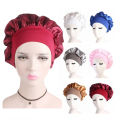 Solid Satin Bonnet Hair Styling Sleep Hat Wrap Shower Cap Hair Styling Tools.