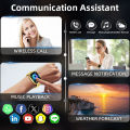 LIGE 2.01-inch Full Touch Screen Smart Watch Golden Watches Men Women Heart Rate Blood Oxygen Monitoring Smart Health Clock 2026. 
